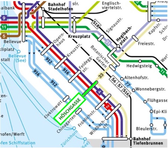 Lageplan Oeffentlicher Verkehr